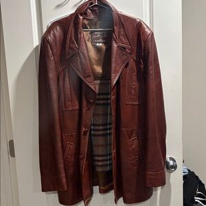 Vintage Genuine Leather Brown Jacket